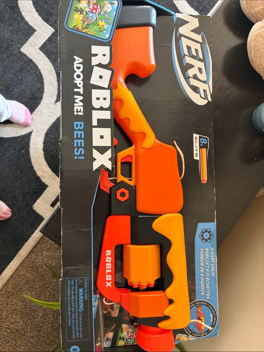 Nerf Roblox Orange & Yellow Blaster